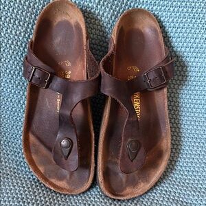 Birkenstock Brown Leather Sandals